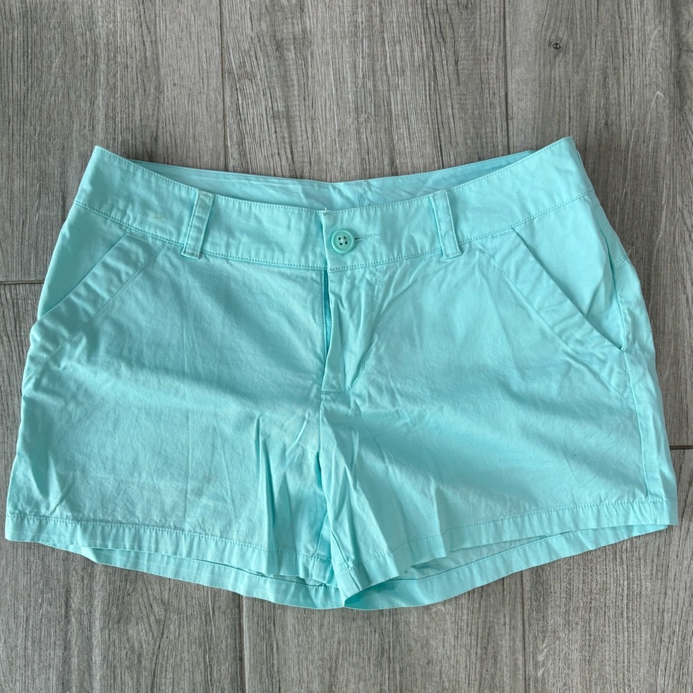 Women’s Columbia Chino Shorts, Teal, Size 8, EUC